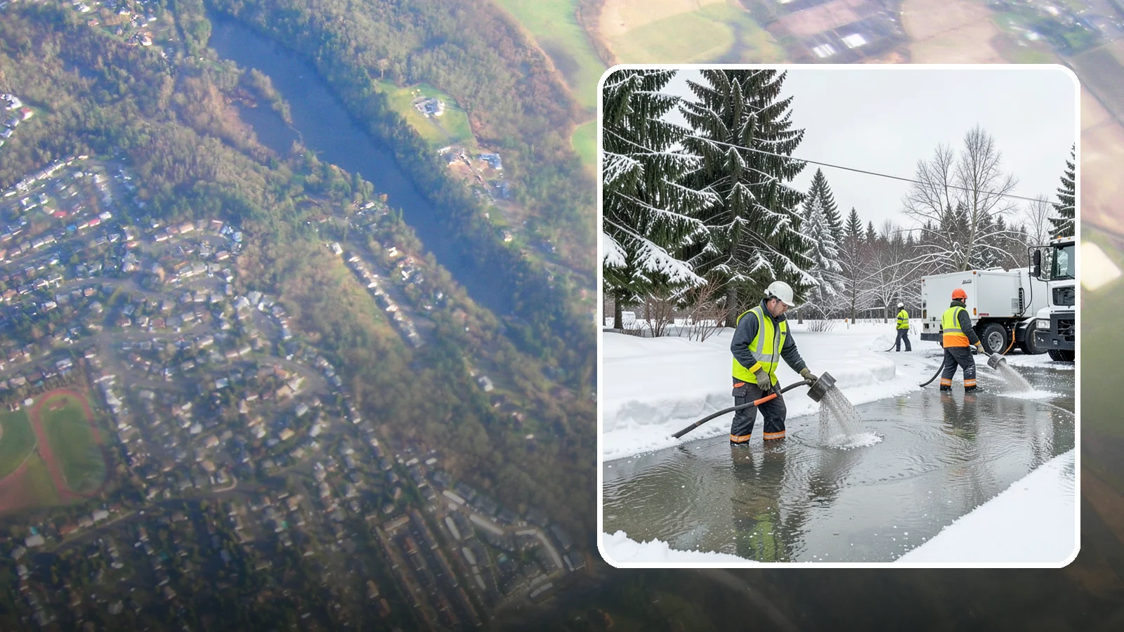 Snowmelt Flooding Cleanup in Algona, King County, WA - When rapid snowmelt floods your property, we clear the water and treat surfaces before the refreeze sets in.