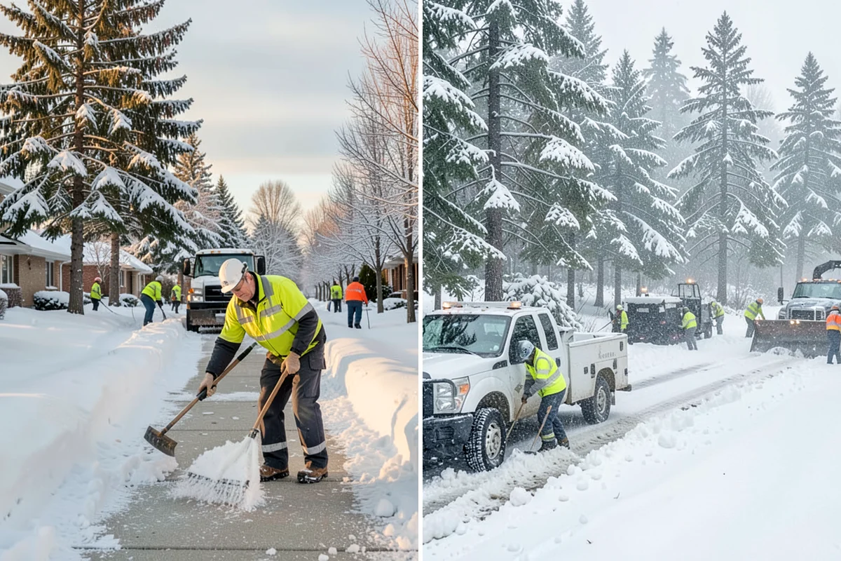 Snowmelt Flooding Cleanup in Arlington, Snohomish County, WA - Identify ponding areas and locate blocked or frozen drains