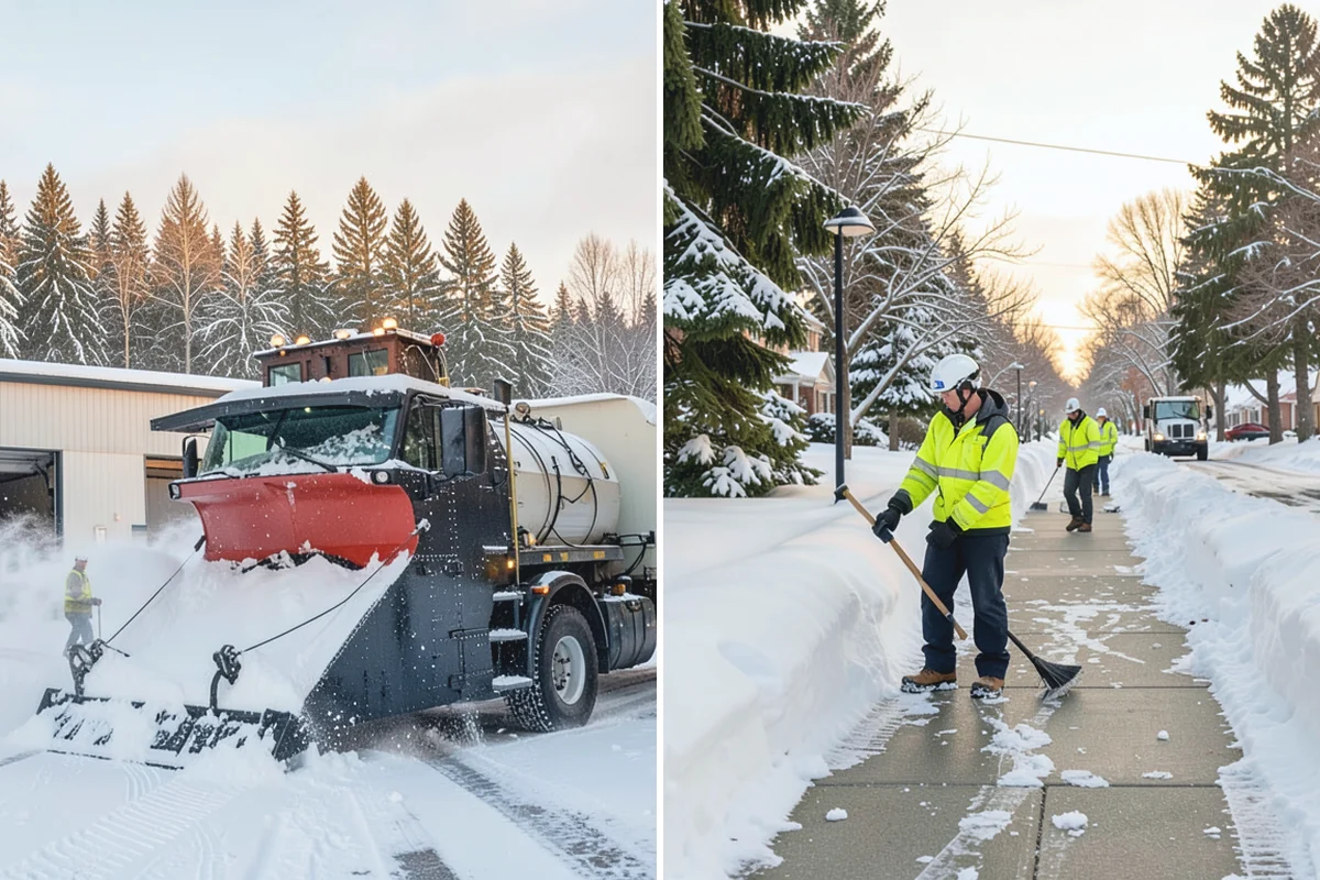 Snowmelt Flooding Cleanup in Bonney Lake, Pierce County, WA - Identify ponding areas and locate blocked or frozen drains