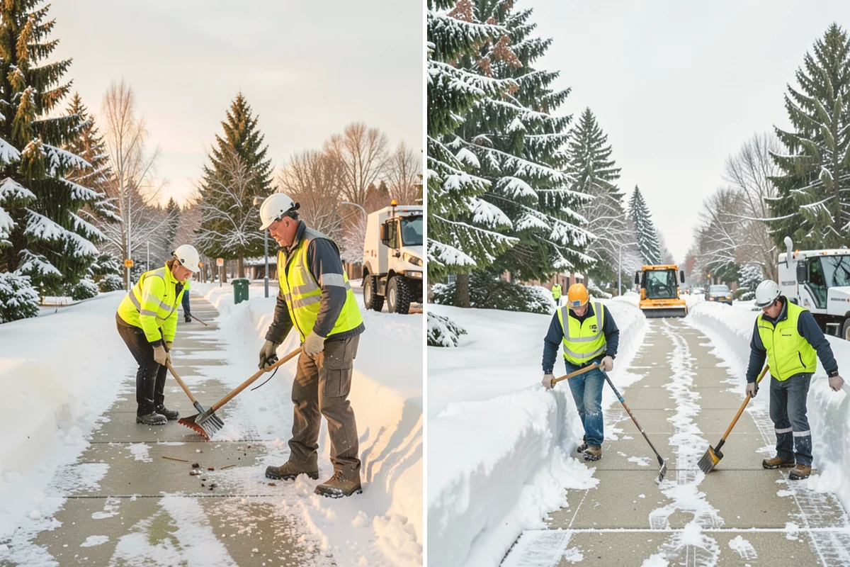 Snowmelt Flooding Cleanup in Bothell, King County, WA - Identify ponding areas and locate blocked or frozen drains