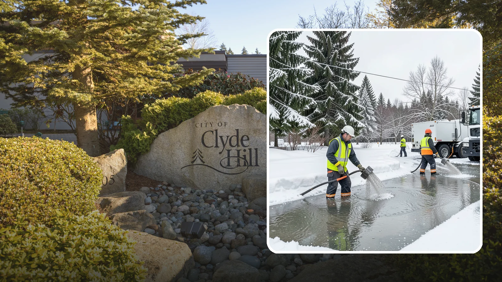 Snowmelt Flooding Cleanup in Clyde Hill, King County, WA - When rapid snowmelt floods your property, we clear the water and treat surfaces before the refreeze sets in.