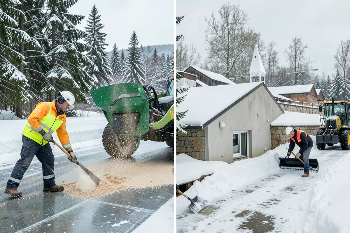 Snowmelt Flooding Cleanup in Clyde Hill, King County, WA - Identify ponding areas and locate blocked or frozen drains