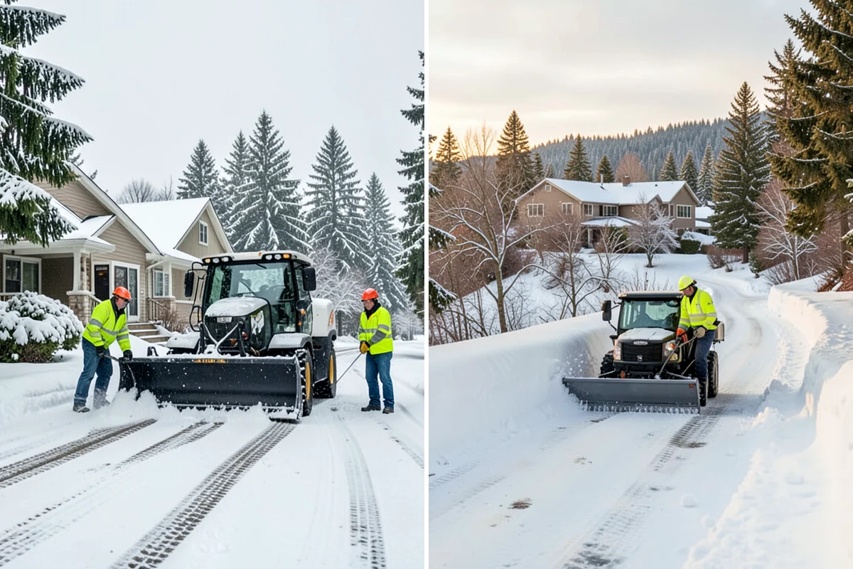 Snowmelt Flooding Cleanup in Concrete, Skagit County, WA - Identify ponding areas and locate blocked or frozen drains