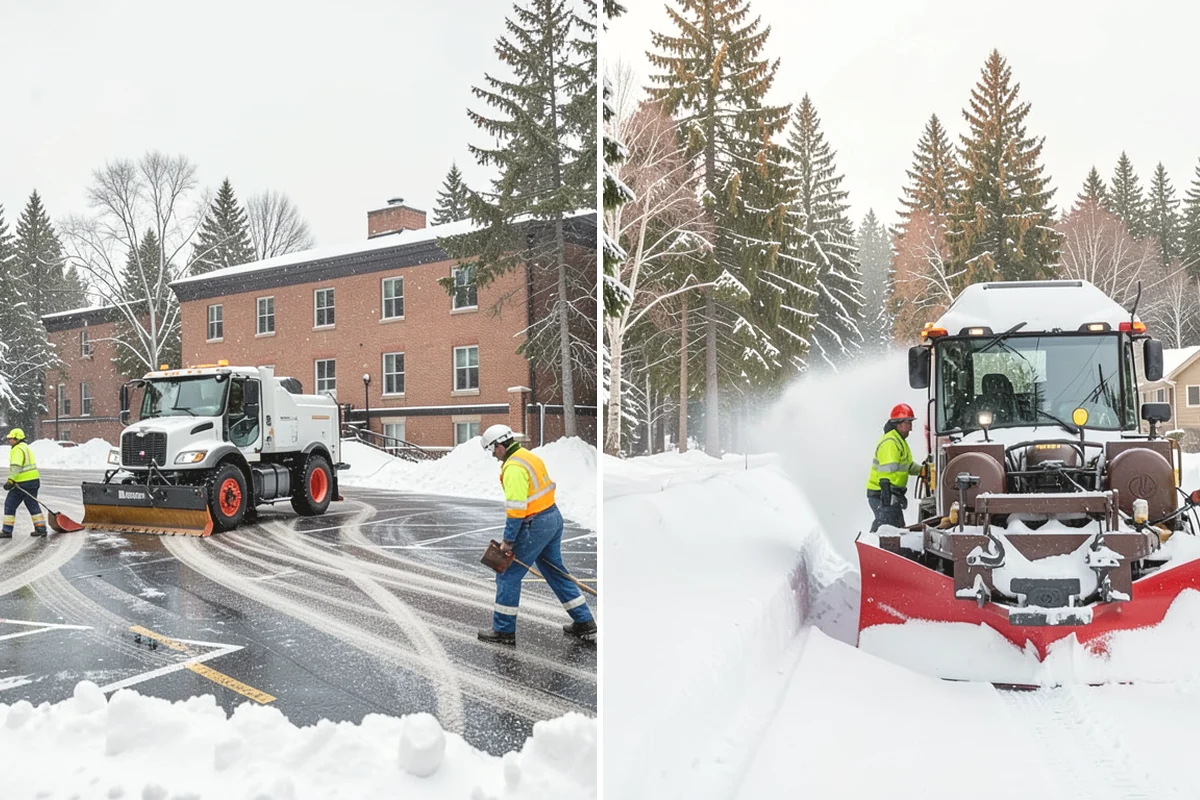 Snowmelt Flooding Cleanup in Covington, King County, WA - Identify ponding areas and locate blocked or frozen drains