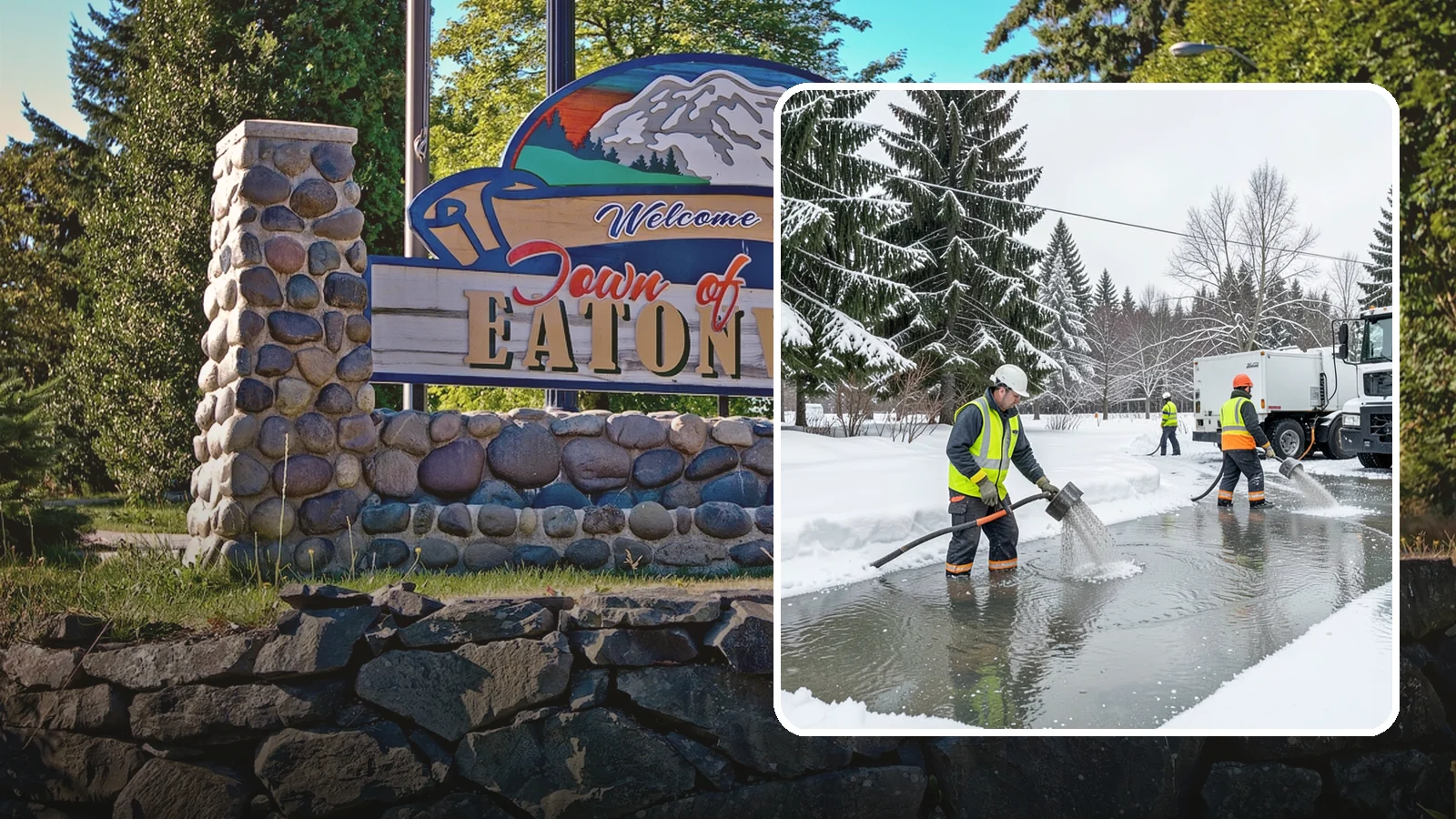 Snowmelt Flooding Cleanup in Eatonville, Pierce County, WA - When rapid snowmelt floods your property, we clear the water and treat surfaces before the refreeze sets in.