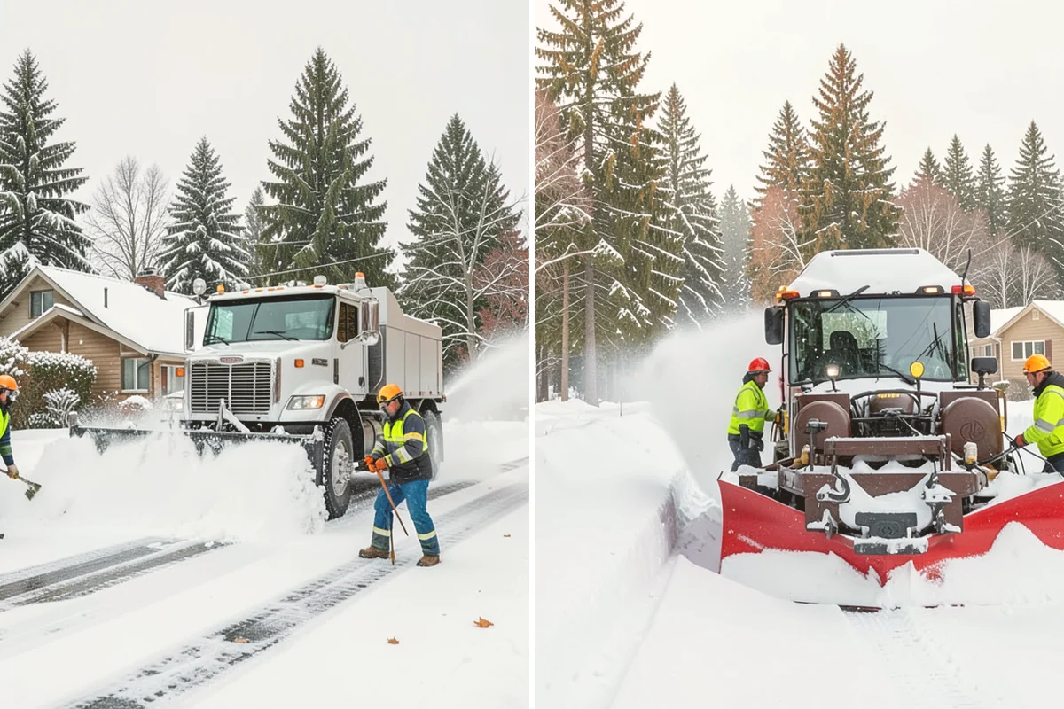 Snowmelt Flooding Cleanup in Eatonville, Pierce County, WA - Identify ponding areas and locate blocked or frozen drains