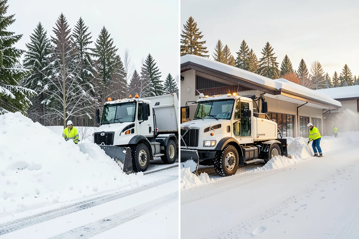 Snowmelt Flooding Cleanup in Enumclaw, King County, WA - Identify ponding areas and locate blocked or frozen drains