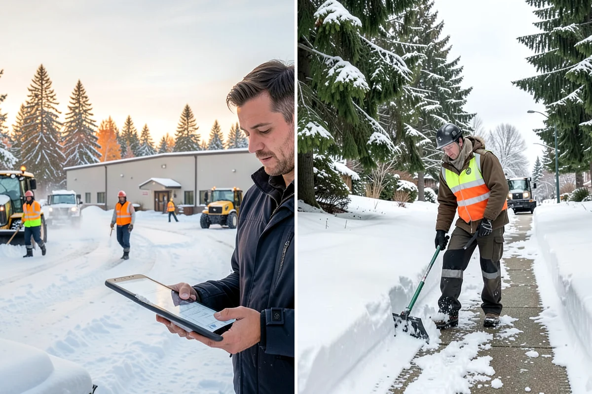 Snowmelt Flooding Cleanup in Federal Way, King County, WA - Identify ponding areas and locate blocked or frozen drains
