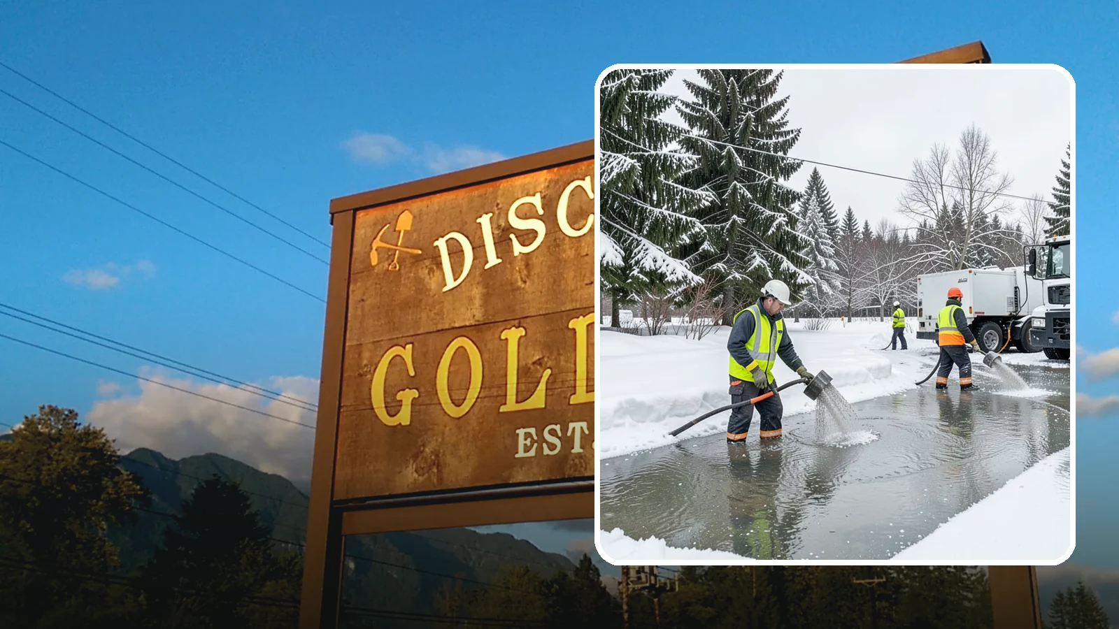 Snowmelt Flooding Cleanup in Gold Bar, Snohomish County, WA - When rapid snowmelt floods your property, we clear the water and treat surfaces before the refreeze sets in.