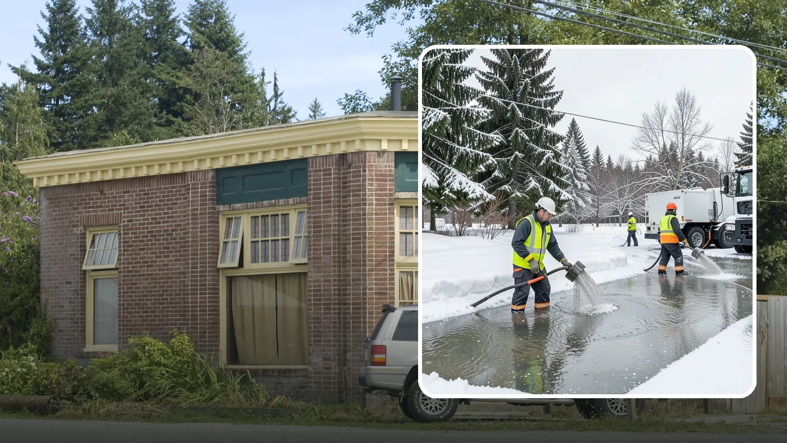 Snowmelt Flooding Cleanup in Hamilton, Skagit County, WA - When rapid snowmelt floods your property, we clear the water and treat surfaces before the refreeze sets in.