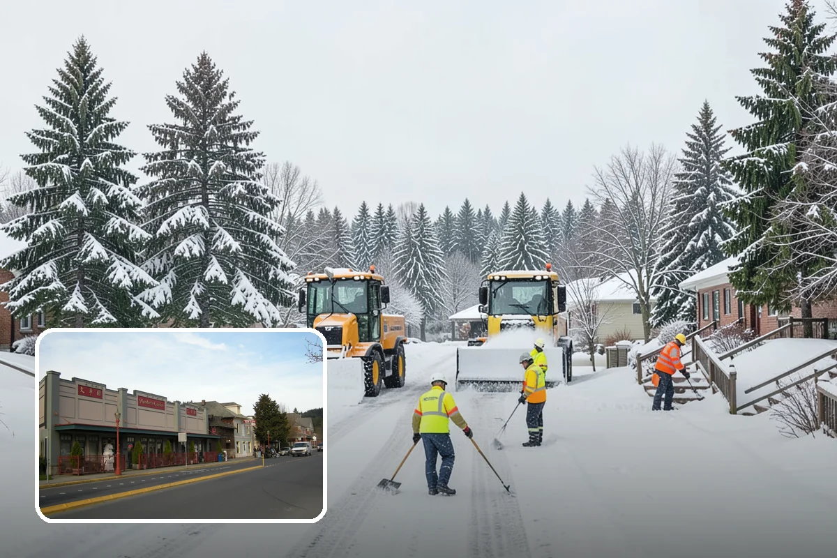 Snowmelt Flooding Cleanup in Issaquah, King County, WA - Rapid clearing of ponded meltwater before it refreezes into sheets