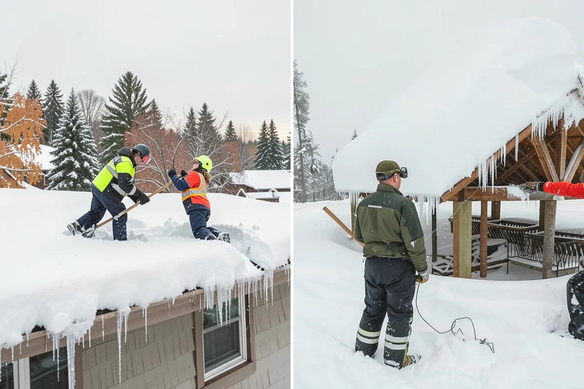 Snowmelt Flooding Cleanup in Issaquah, King County, WA - Identify ponding areas and locate blocked or frozen drains