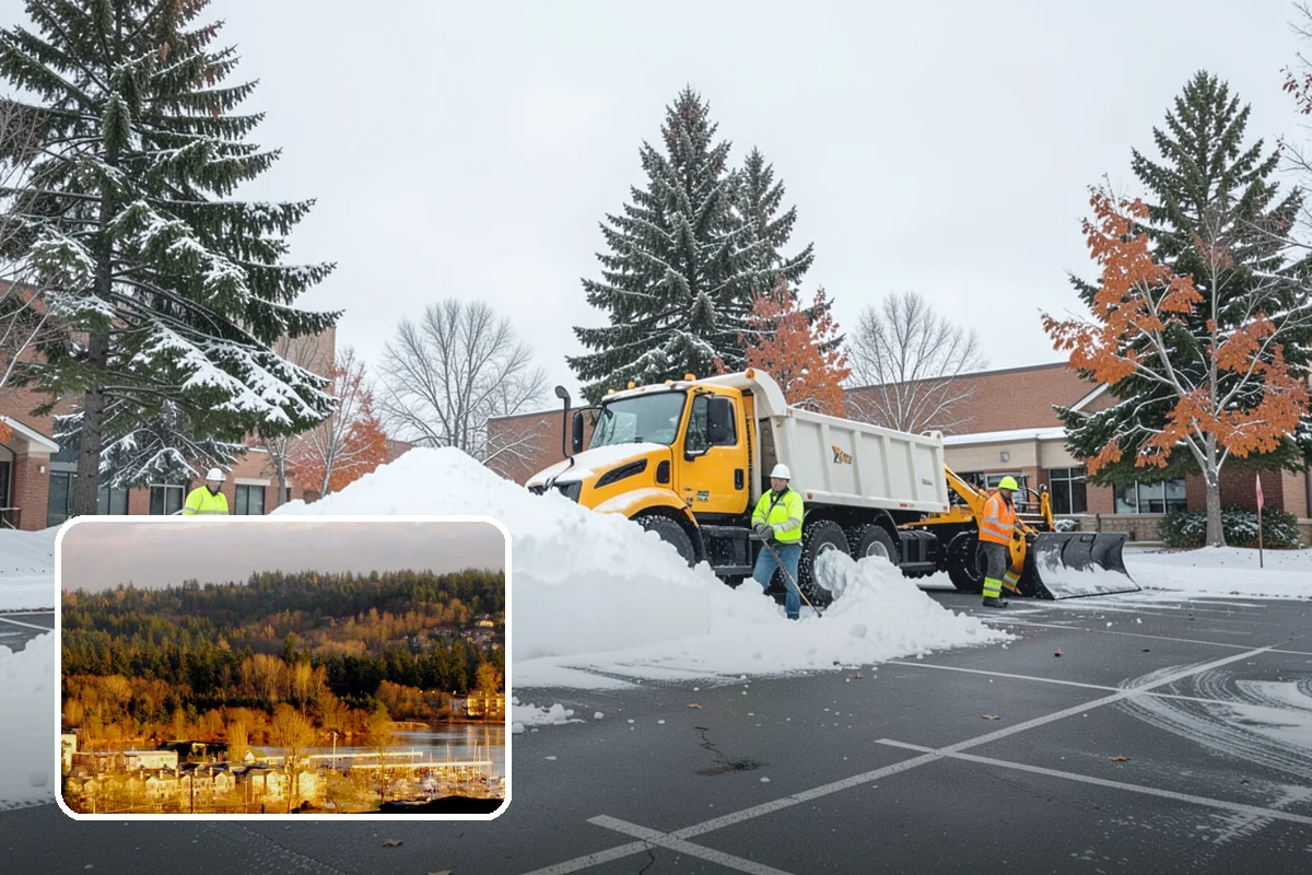 Snowmelt Flooding Cleanup in Kenmore, King County, WA - Rapid clearing of ponded meltwater before it refreezes into sheets