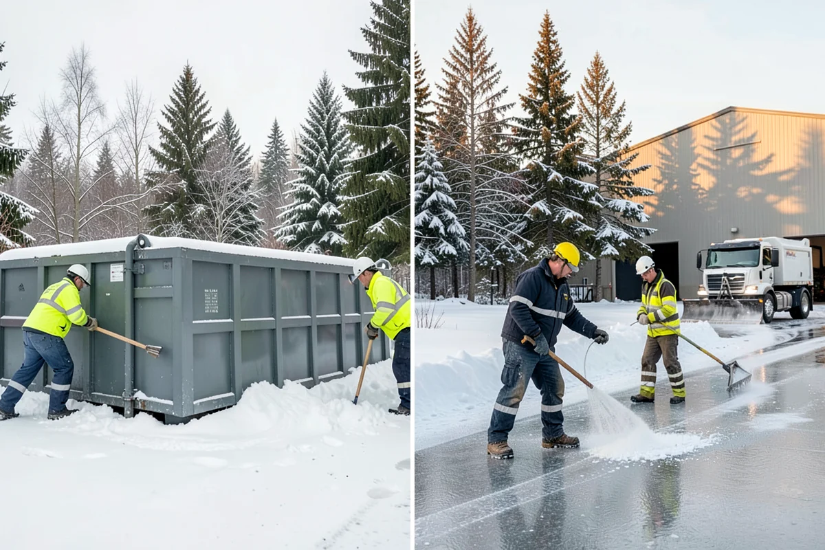Snowmelt Flooding Cleanup in Kenmore, King County, WA - Identify ponding areas and locate blocked or frozen drains