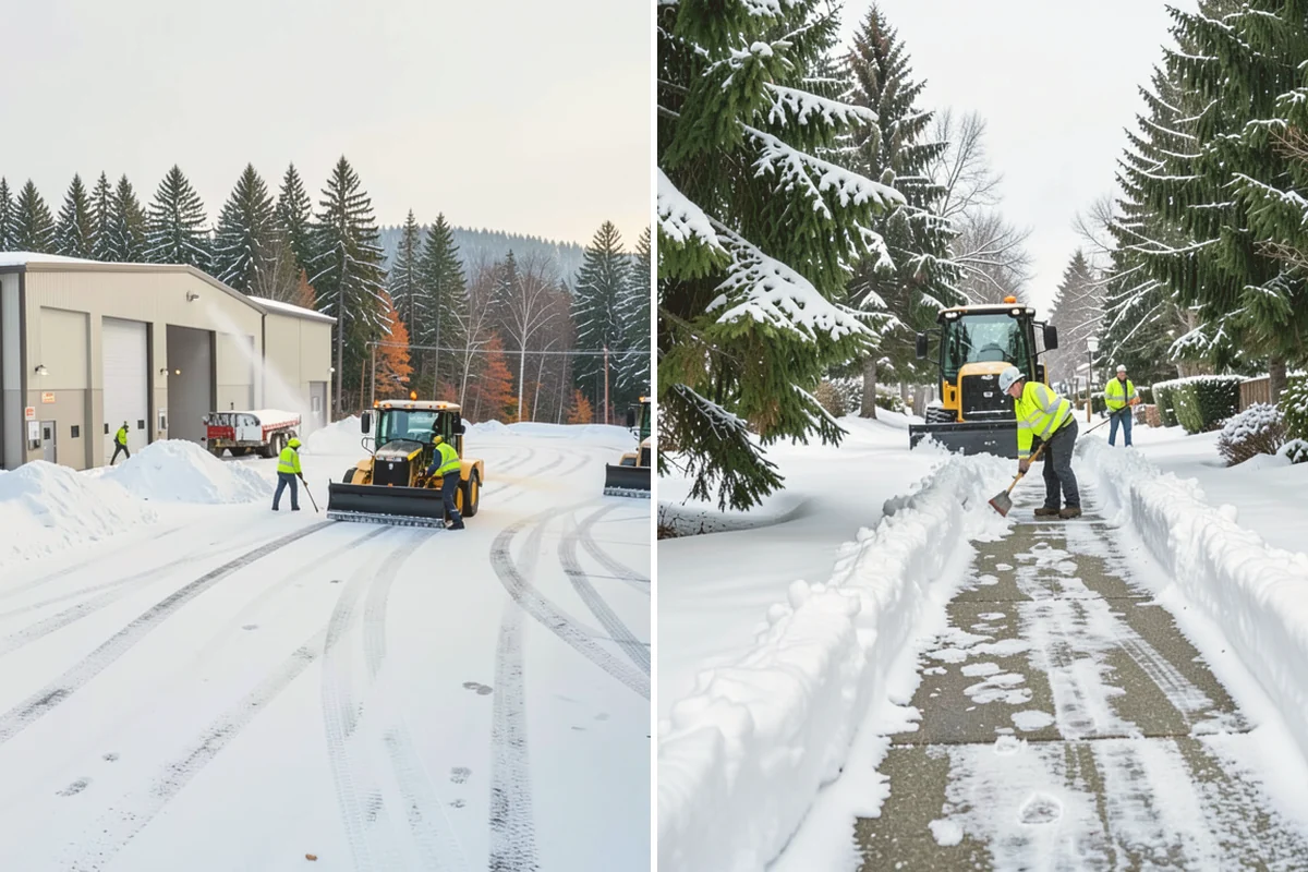 Snowmelt Flooding Cleanup in Kent, King County, WA - Identify ponding areas and locate blocked or frozen drains