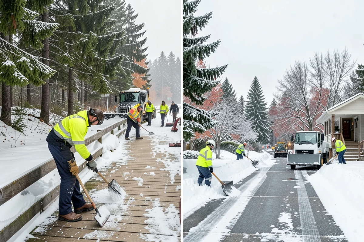 Snowmelt Flooding Cleanup in Lakewood, Pierce County, WA - Identify ponding areas and locate blocked or frozen drains