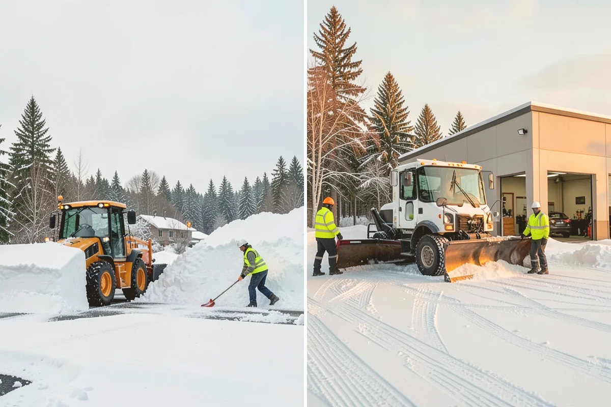 Snowmelt Flooding Cleanup in Langley, Island County, WA - Identify ponding areas and locate blocked or frozen drains