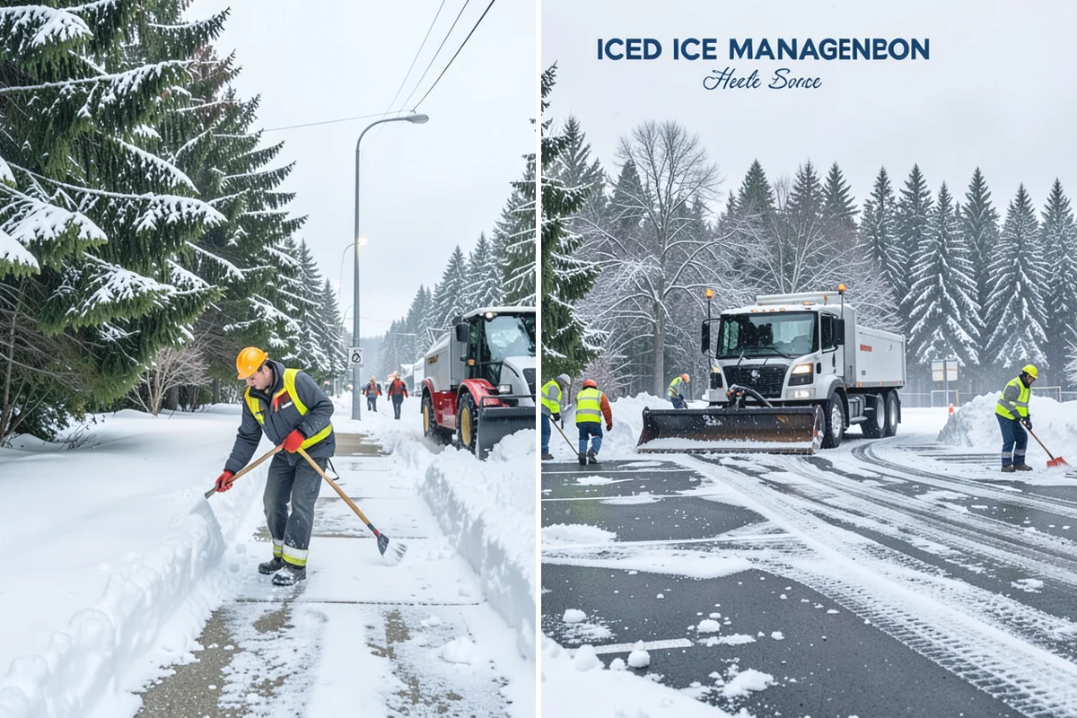 Snowmelt Flooding Cleanup in Marysville, Snohomish County, WA - Identify ponding areas and locate blocked or frozen drains