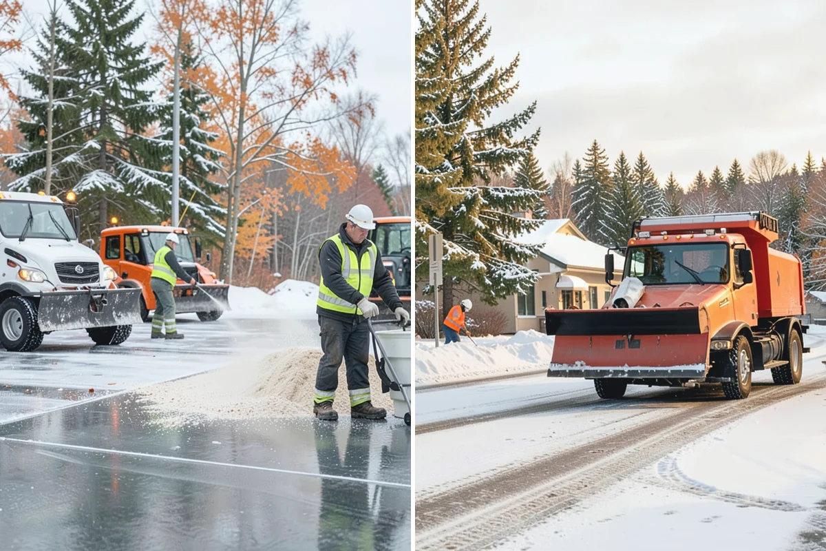 Snowmelt Flooding Cleanup in Medina, King County, WA - Identify ponding areas and locate blocked or frozen drains