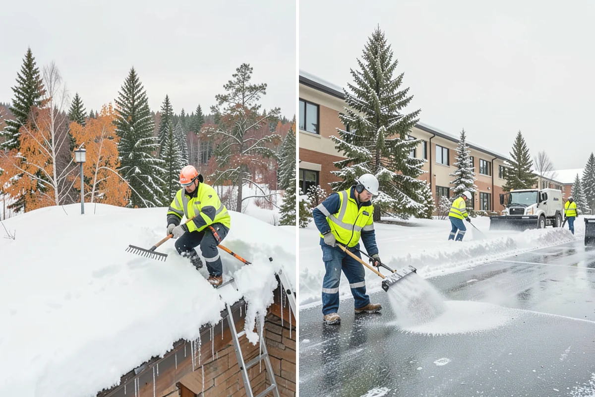 Snowmelt Flooding Cleanup in Mukilteo, Snohomish County, WA - Identify ponding areas and locate blocked or frozen drains