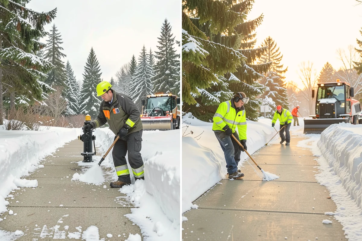 Snowmelt Flooding Cleanup in Newcastle, King County, WA - Identify ponding areas and locate blocked or frozen drains