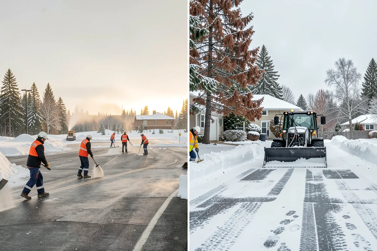 Snowmelt Flooding Cleanup in Normandy Park, King County, WA - Identify ponding areas and locate blocked or frozen drains