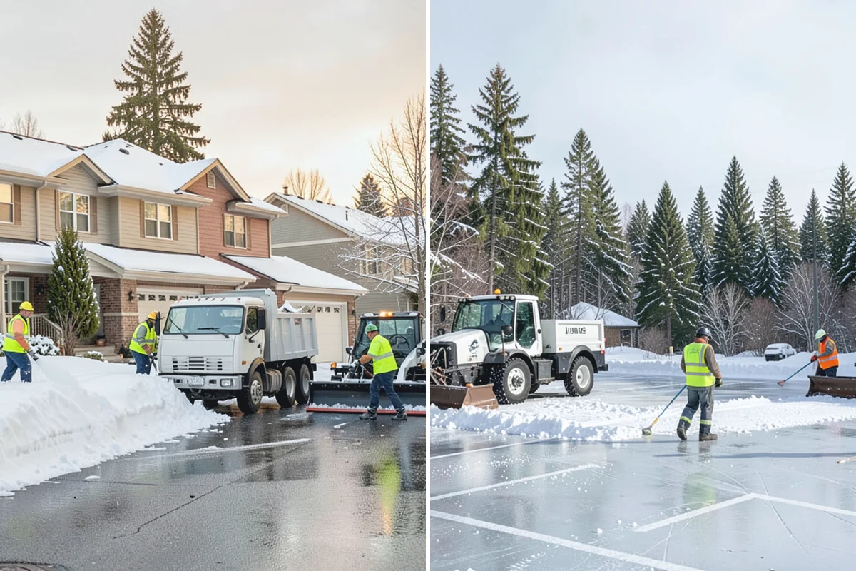 Snowmelt Flooding Cleanup in Renton, King County, WA - Identify ponding areas and locate blocked or frozen drains