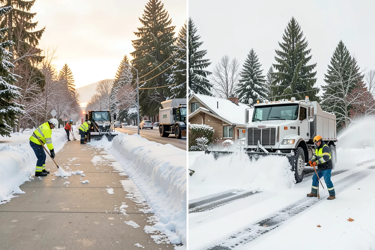 Snowmelt Flooding Cleanup in SeaTac, King County, WA - Identify ponding areas and locate blocked or frozen drains