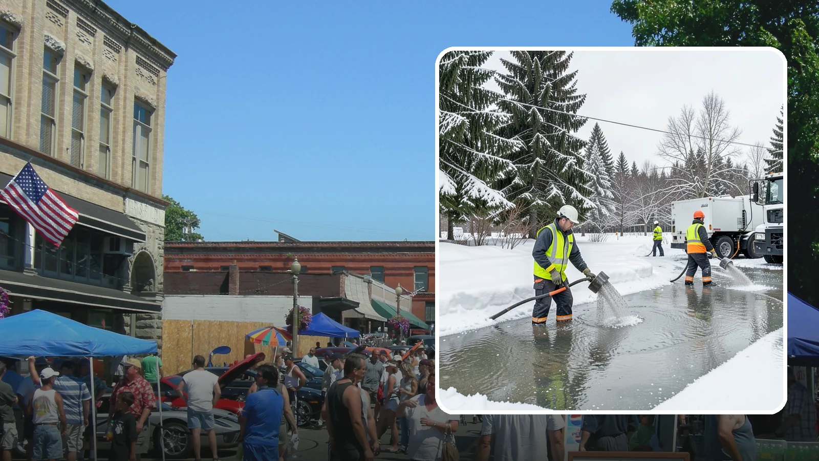 Snowmelt Flooding Cleanup in Snohomish, Snohomish County, WA - When rapid snowmelt floods your property, we clear the water and treat surfaces before the refreeze sets in.