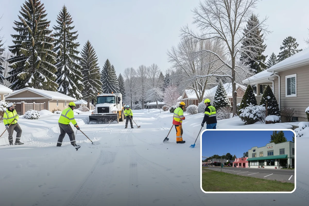 Snowmelt Flooding Cleanup in Snoqualmie, King County, WA - Rapid clearing of ponded meltwater before it refreezes into sheets