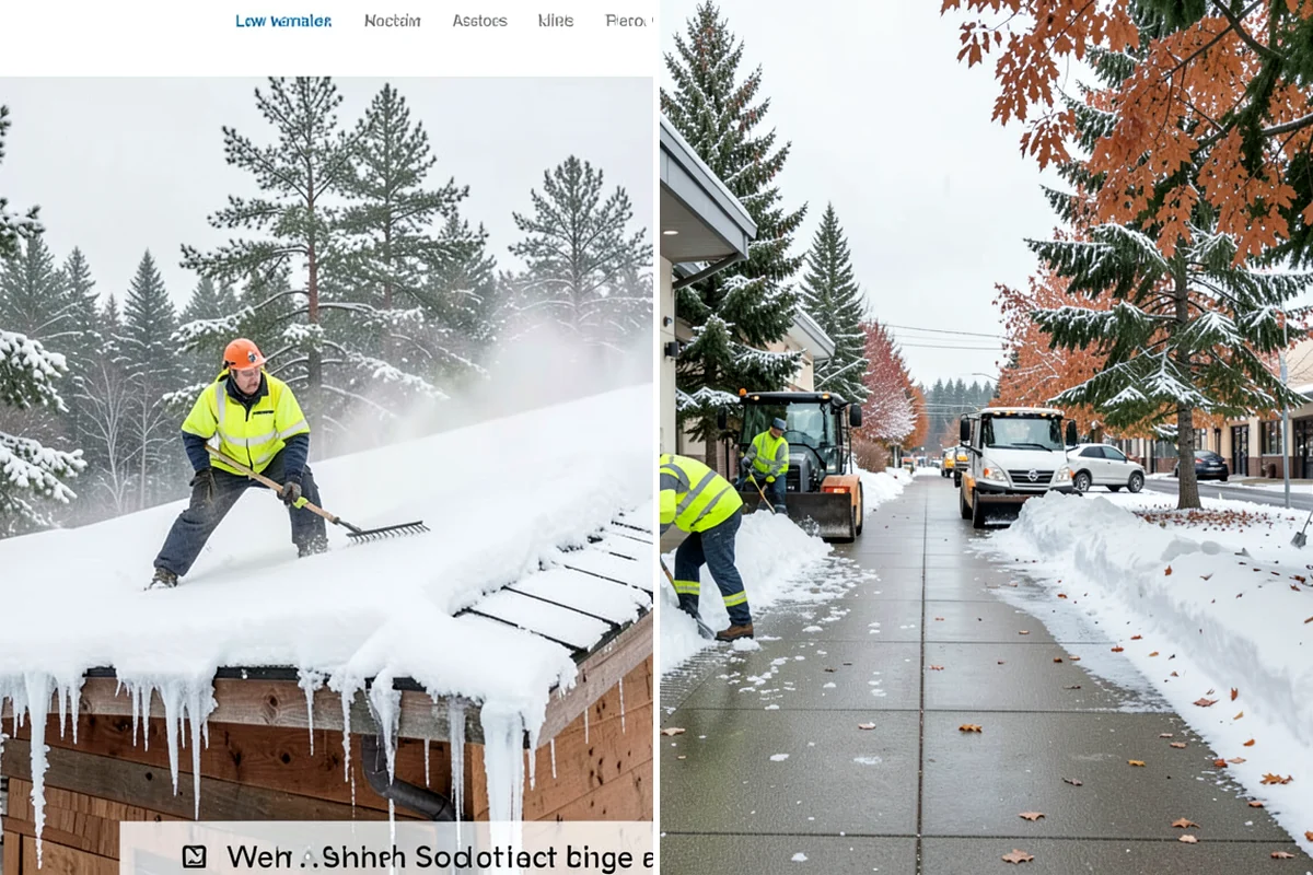 Snowmelt Flooding Cleanup in Snoqualmie, King County, WA - Identify ponding areas and locate blocked or frozen drains