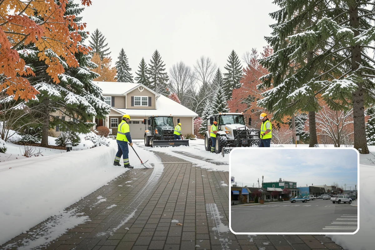 Snowmelt Flooding Cleanup in Stanwood, Snohomish County, WA - Rapid clearing of ponded meltwater before it refreezes into sheets
