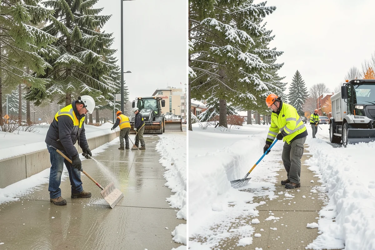 Snowmelt Flooding Cleanup in Stanwood, Snohomish County, WA - Identify ponding areas and locate blocked or frozen drains