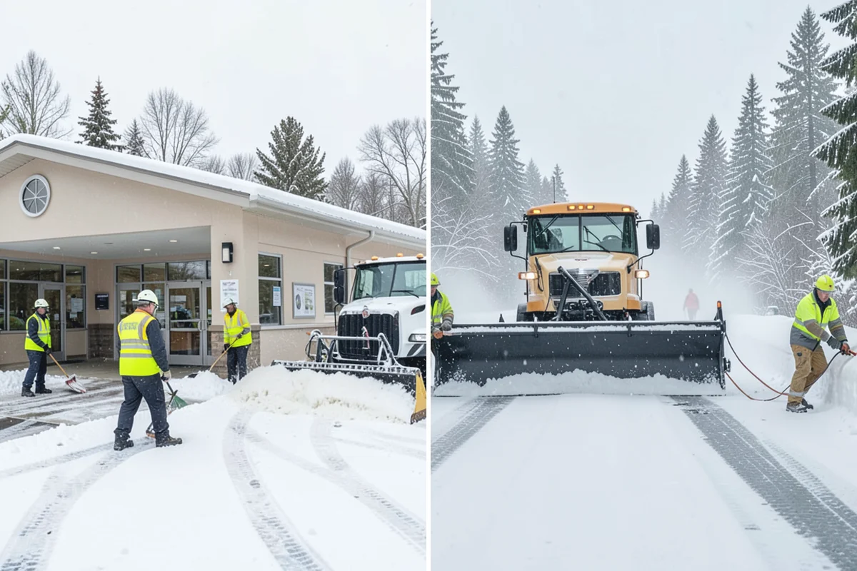 Snowmelt Flooding Cleanup in Sumner, Pierce County, WA - Identify ponding areas and locate blocked or frozen drains