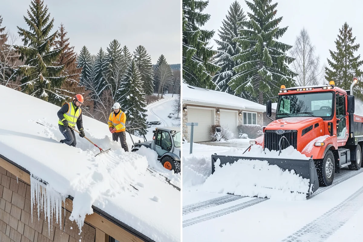 Snowmelt Flooding Cleanup in Wilkeson, Pierce County, WA - Identify ponding areas and locate blocked or frozen drains