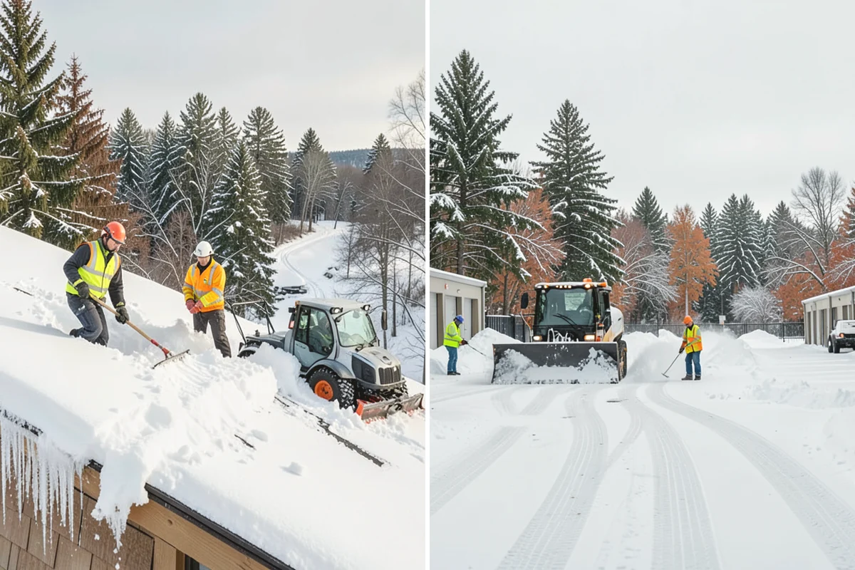 Snowmelt Flooding Cleanup in Yarrow Point, King County, WA - Identify ponding areas and locate blocked or frozen drains