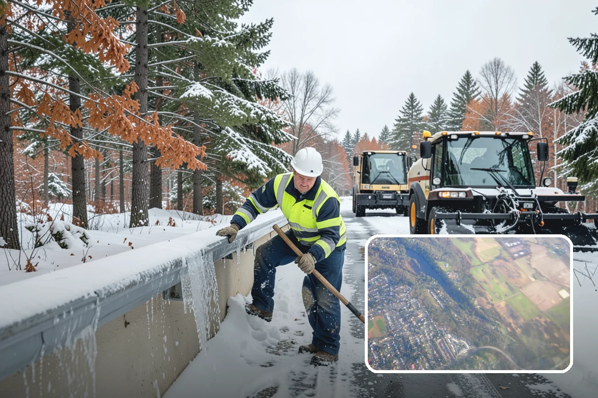 Solar Panel Snow Removal in Algona, King County, WA - Restored energy production during short winter days