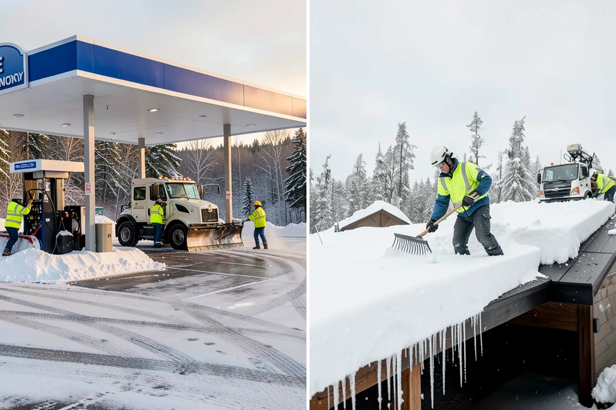 Solar Panel Snow Removal in Arlington, Snohomish County, WA - Assess the array layout, pitch, and snow load