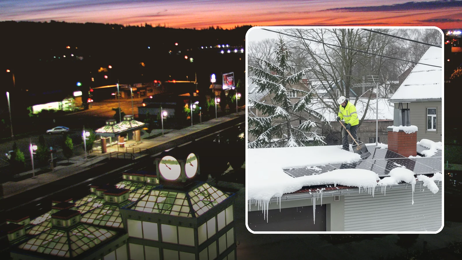 Solar Panel Snow Removal in Auburn, King County, WA - We clear snow from solar arrays to restore energy production and protect the panels from damage.