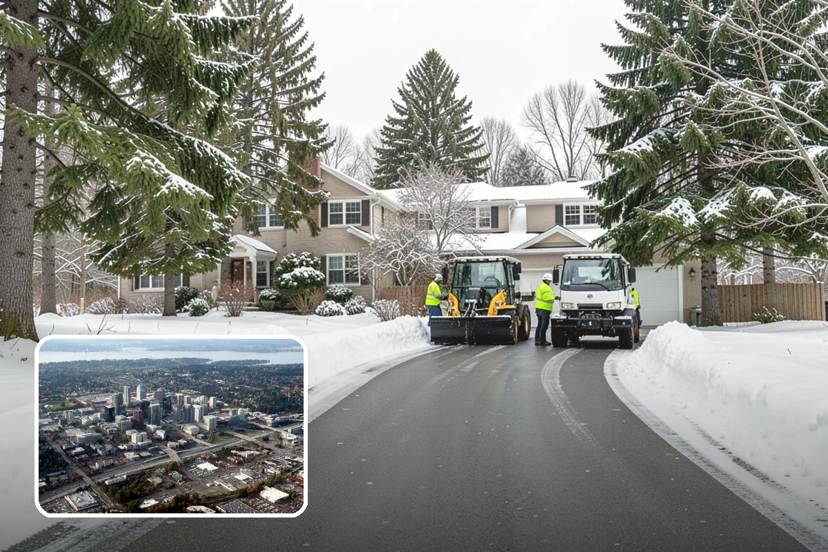 Solar Panel Snow Removal in Bellevue, King County, WA - Restored energy production during short winter days
