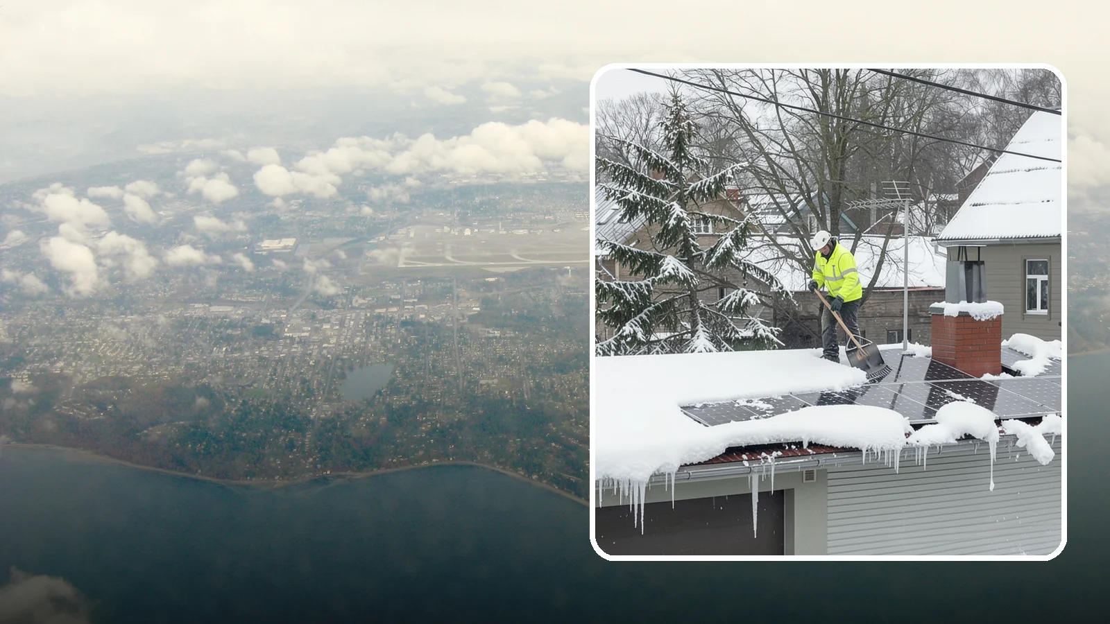 Solar Panel Snow Removal in Burien, King County, WA - We clear snow from solar arrays to restore energy production and protect the panels from damage.