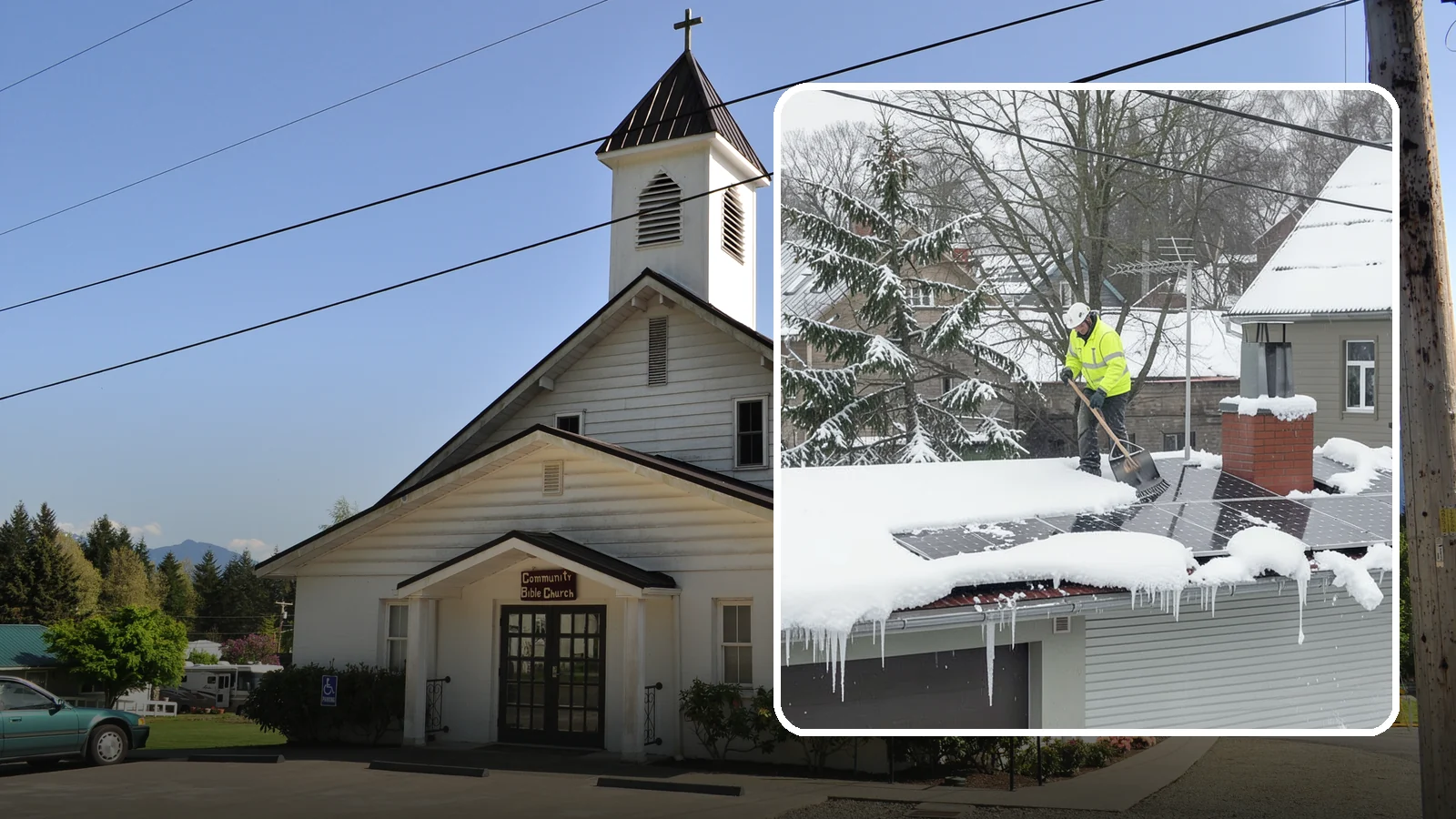 Solar Panel Snow Removal in Concrete, Skagit County, WA - We clear snow from solar arrays to restore energy production and protect the panels from damage.
