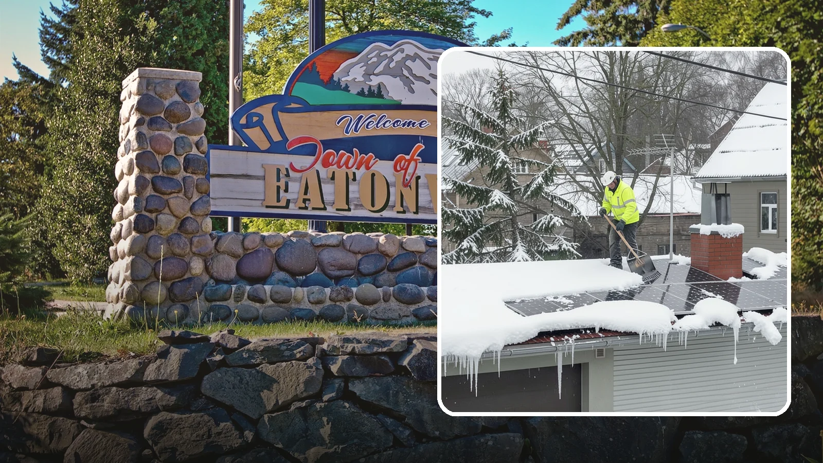 Solar Panel Snow Removal in Eatonville, Pierce County, WA - We clear snow from solar arrays to restore energy production and protect the panels from damage.