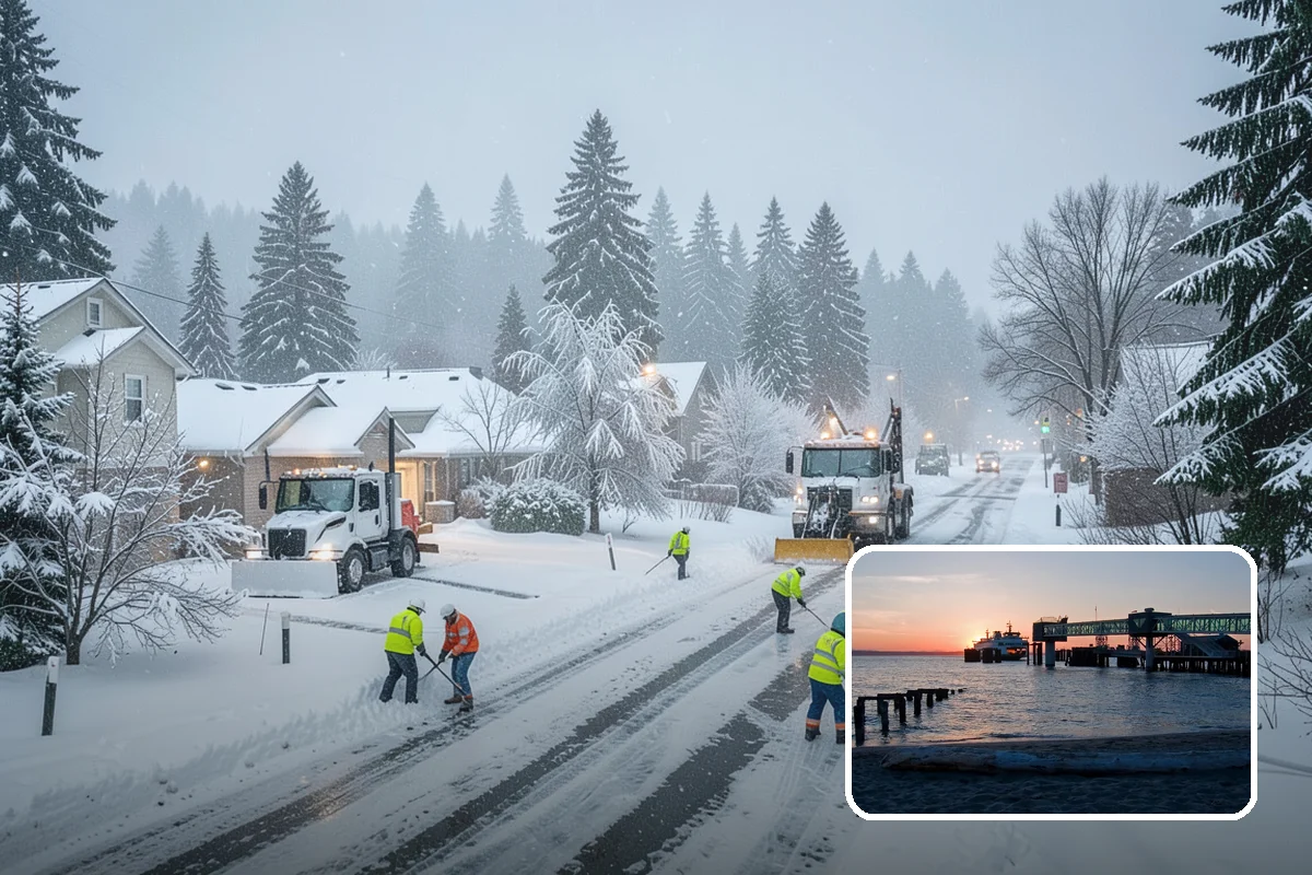 Solar Panel Snow Removal in Edmonds, Snohomish County, WA - Restored energy production during short winter days