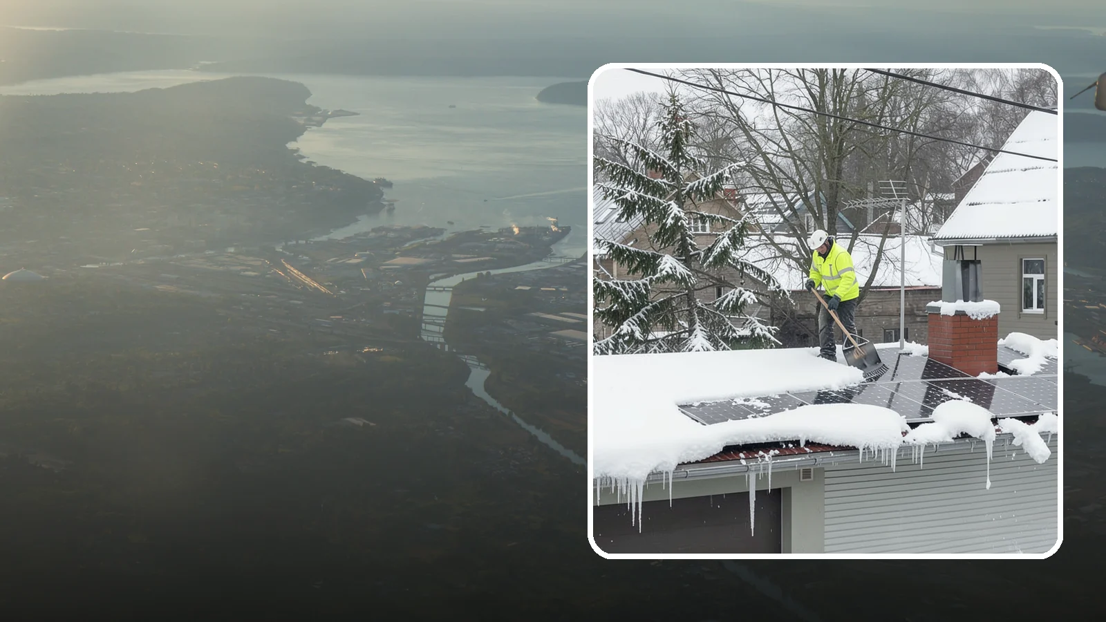 Solar Panel Snow Removal in Fife, Pierce County, WA - We clear snow from solar arrays to restore energy production and protect the panels from damage.