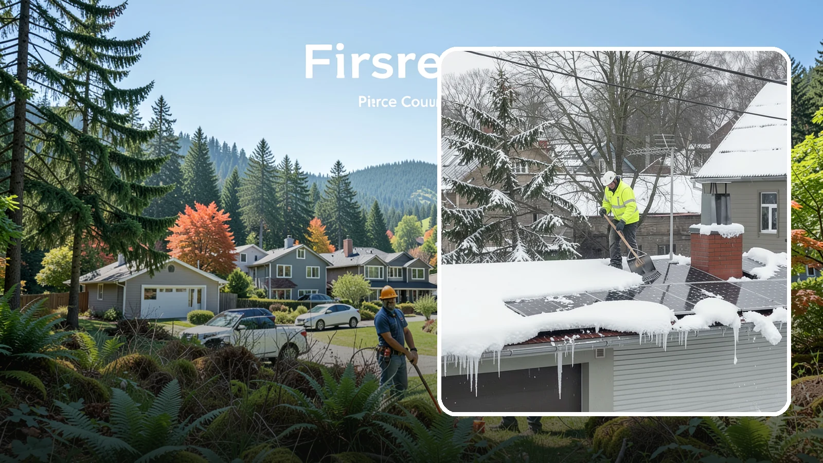 Solar Panel Snow Removal in Fircrest, Pierce County, WA - We clear snow from solar arrays to restore energy production and protect the panels from damage.
