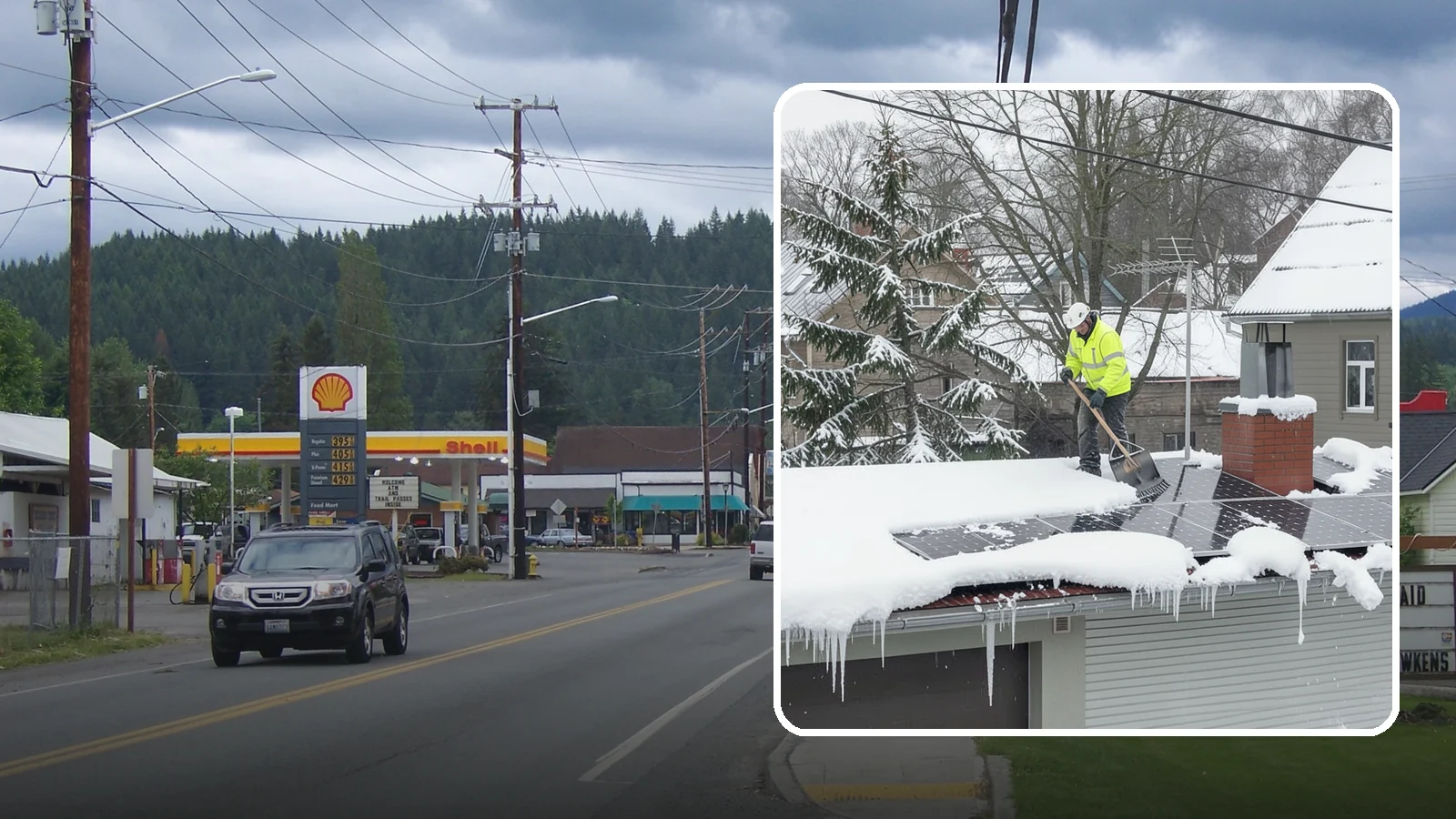 Solar Panel Snow Removal in Granite Falls, Snohomish County, WA - We clear snow from solar arrays to restore energy production and protect the panels from damage.