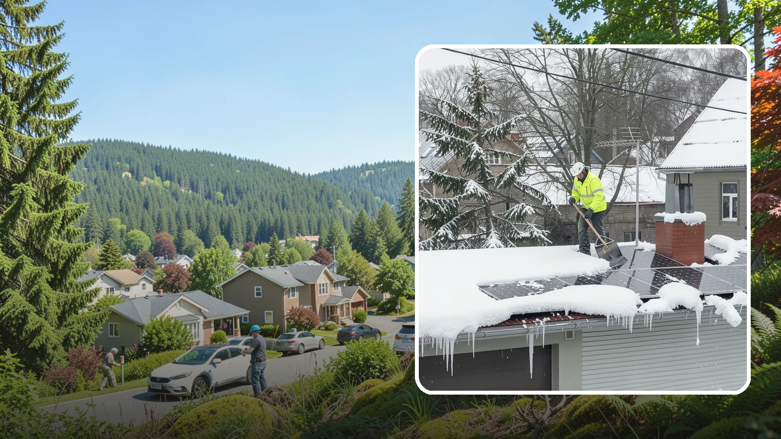 Solar Panel Snow Removal in Index, Snohomish County, WA - We clear snow from solar arrays to restore energy production and protect the panels from damage.