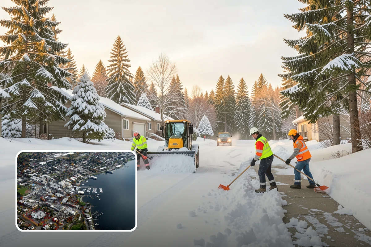 Solar Panel Snow Removal in Kirkland, King County, WA - Restored energy production during short winter days