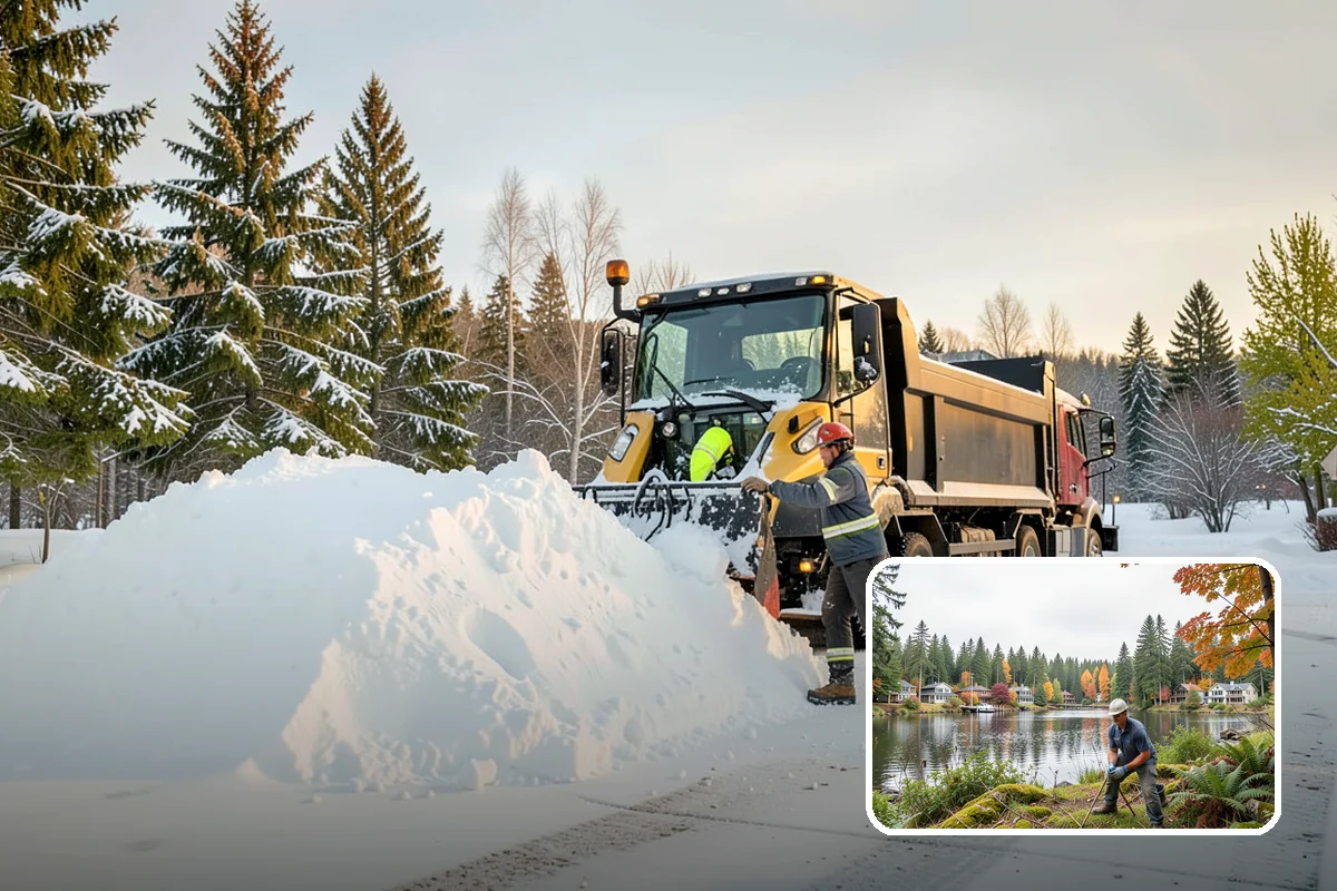 Solar Panel Snow Removal in La Conner, Skagit County, WA - Restored energy production during short winter days